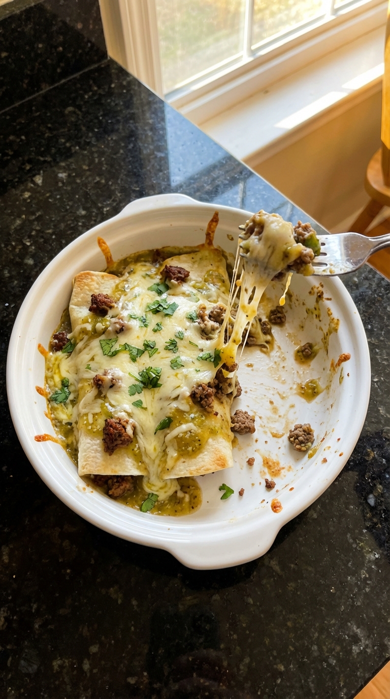 Beef Enchiladas with Salsa Verde