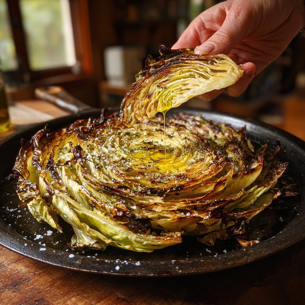 Roasted Cabbage Steak Tray