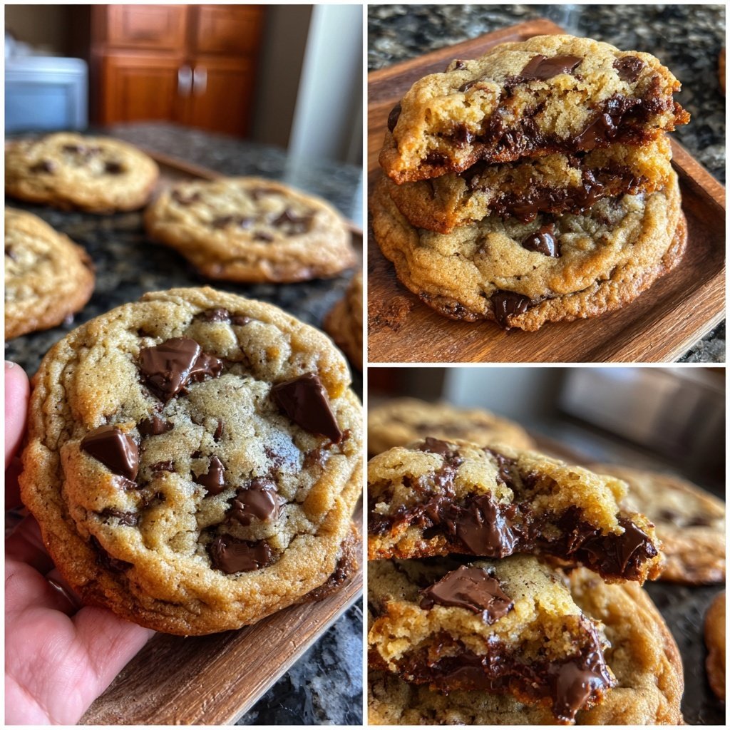 Brown Butter Sourdough Discard Chocolate Chip Cookies