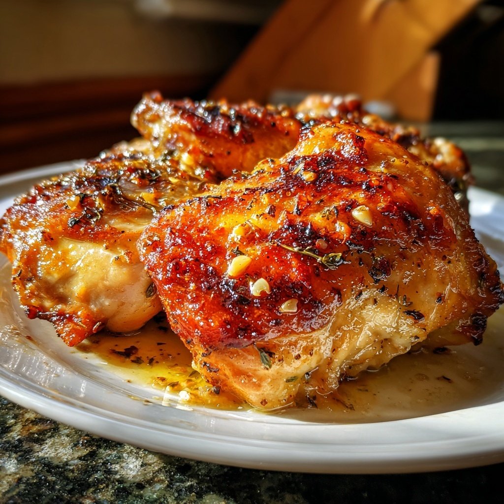 Garlic Butter Roast Chicken