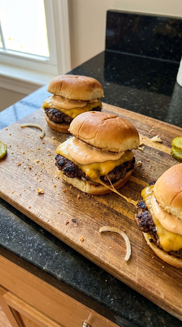 Bourbon Beef Sliders with Aioli