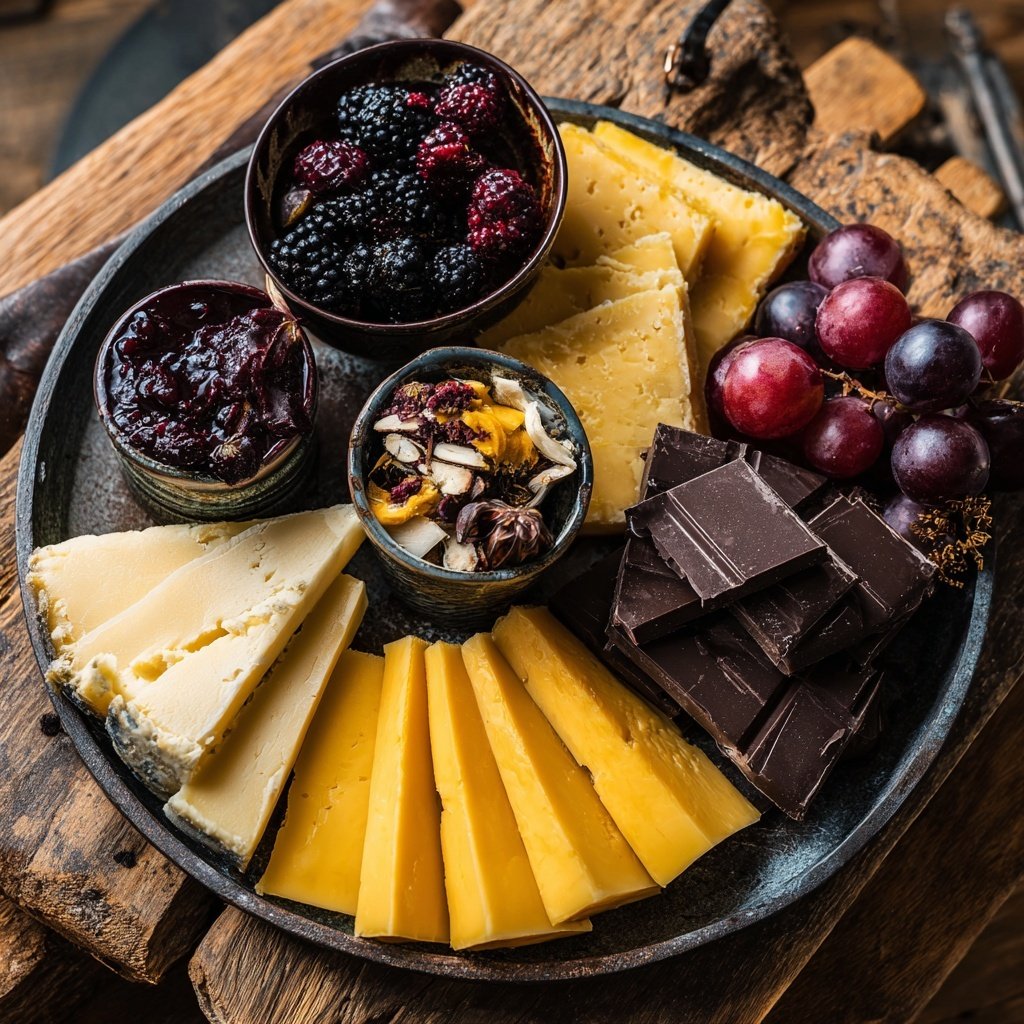 Elegant Cheese and Chocolate Board