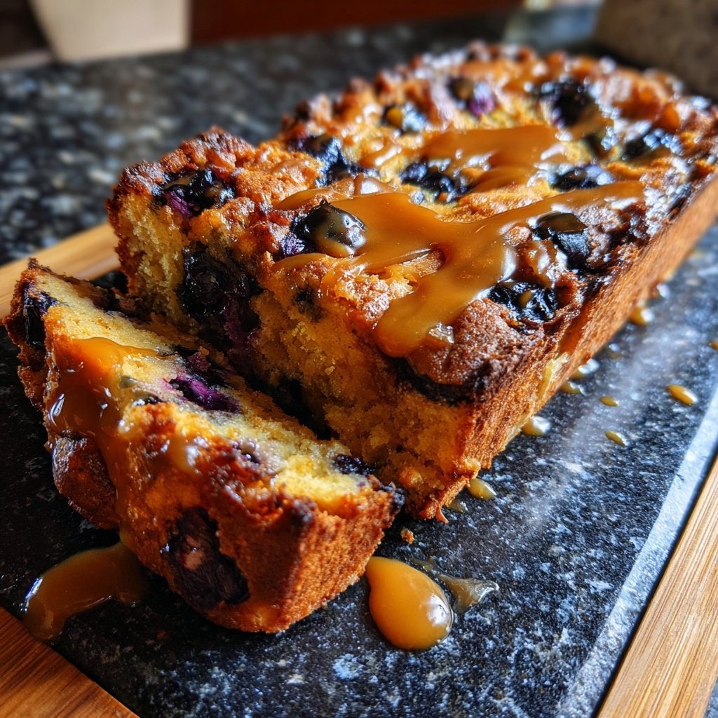 Lemon Blueberry Sourdough with Salted Caramel