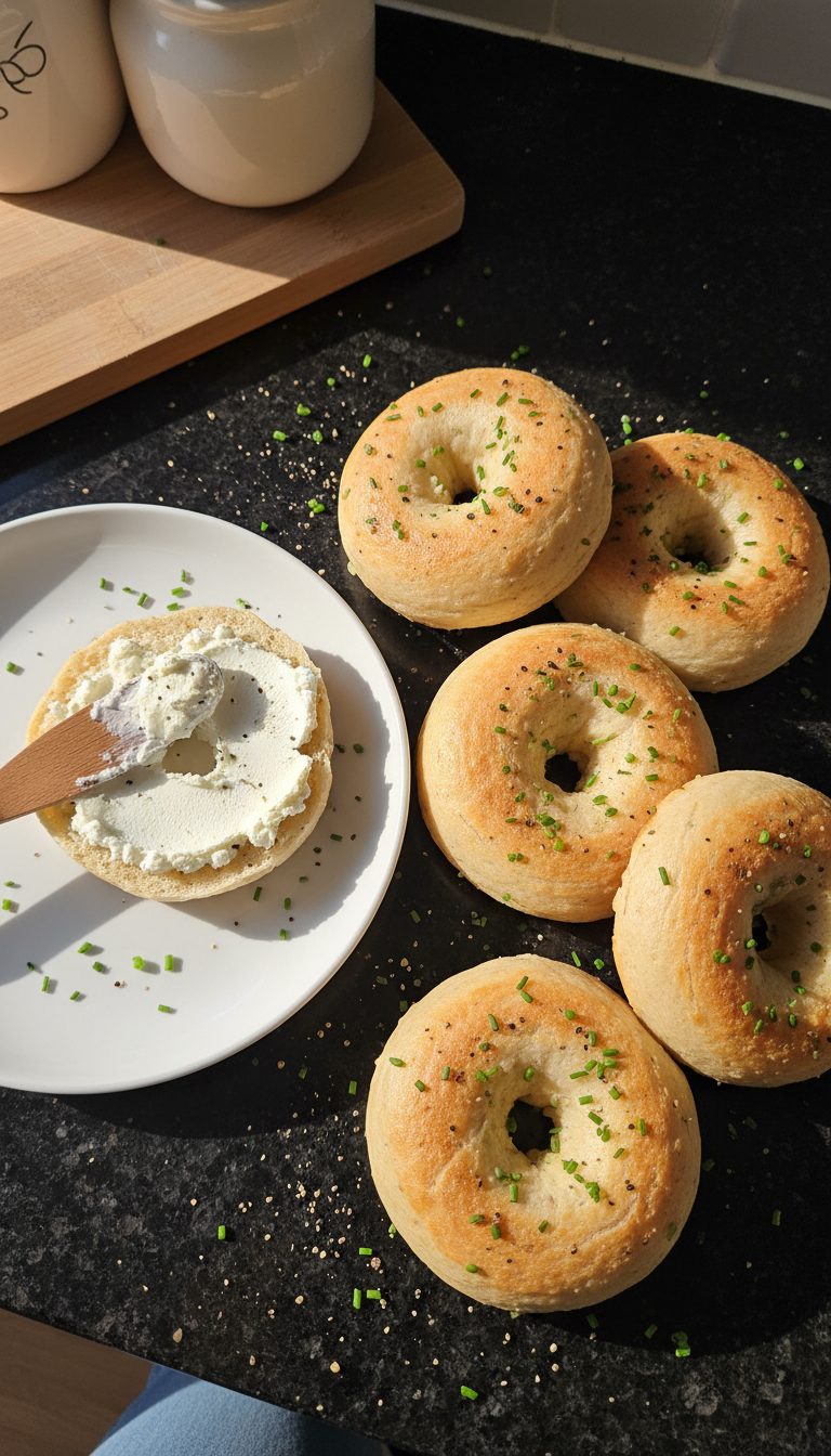 Sunshine Cottage Cheese Bagels