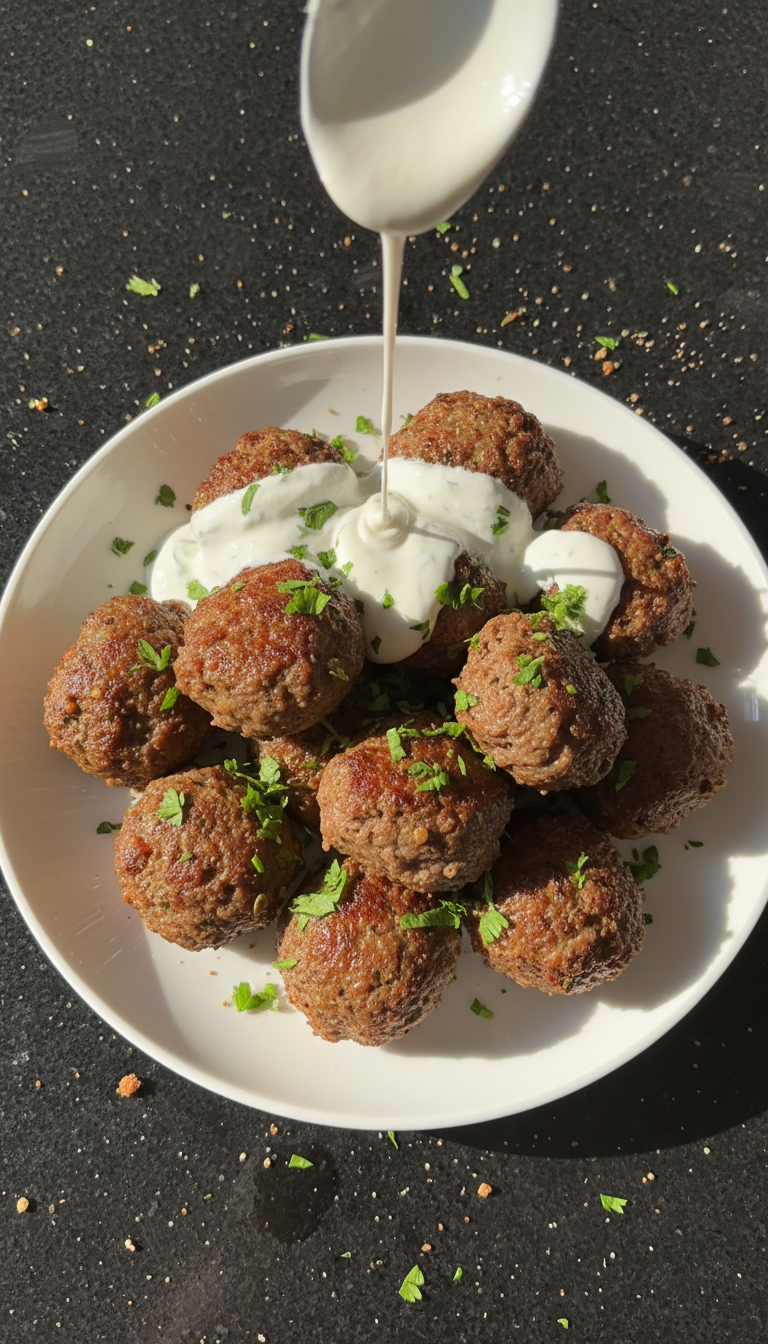 Beef Kofta with Tzatziki