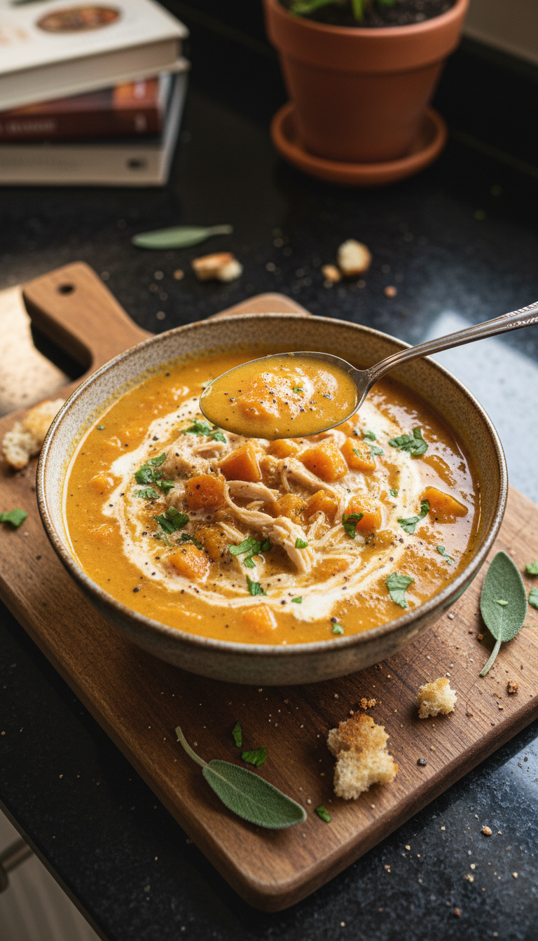 Sweet Potato Soup with Chicken