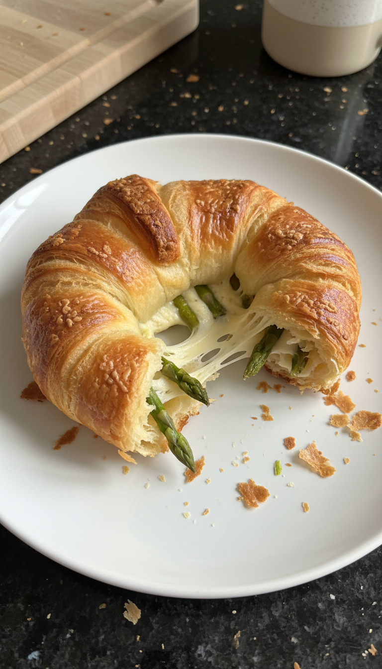 Asparagus and Cheese Croissant