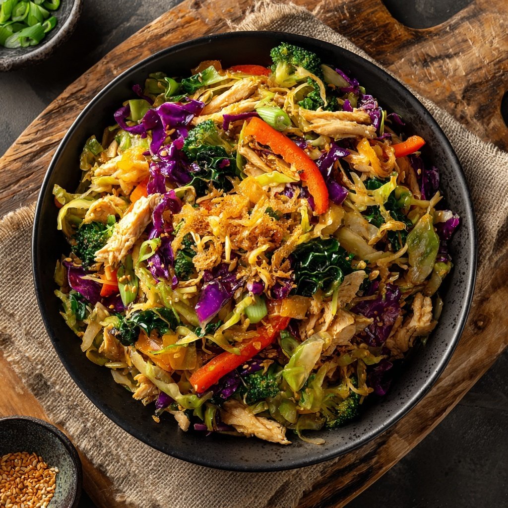 Low Calorie Egg Roll Bowl