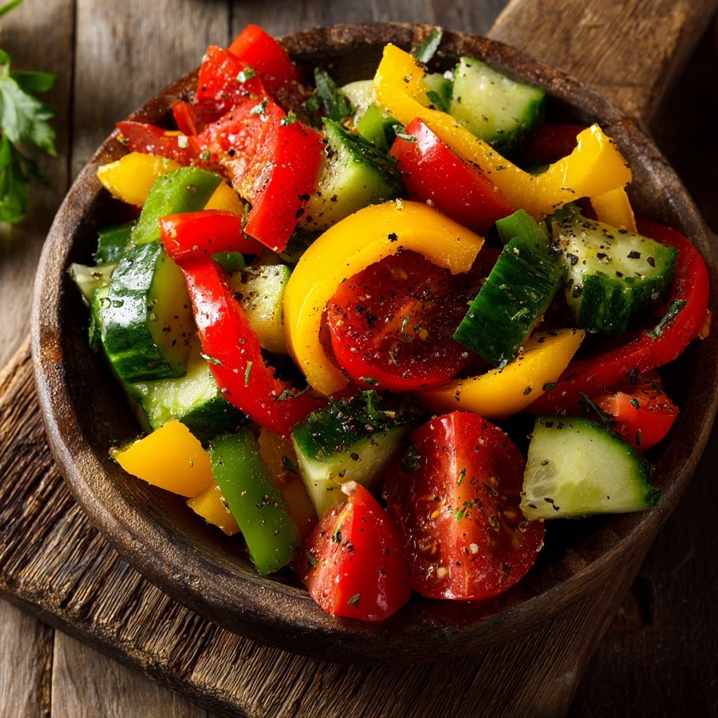 Italian Chopped Veggie Salad