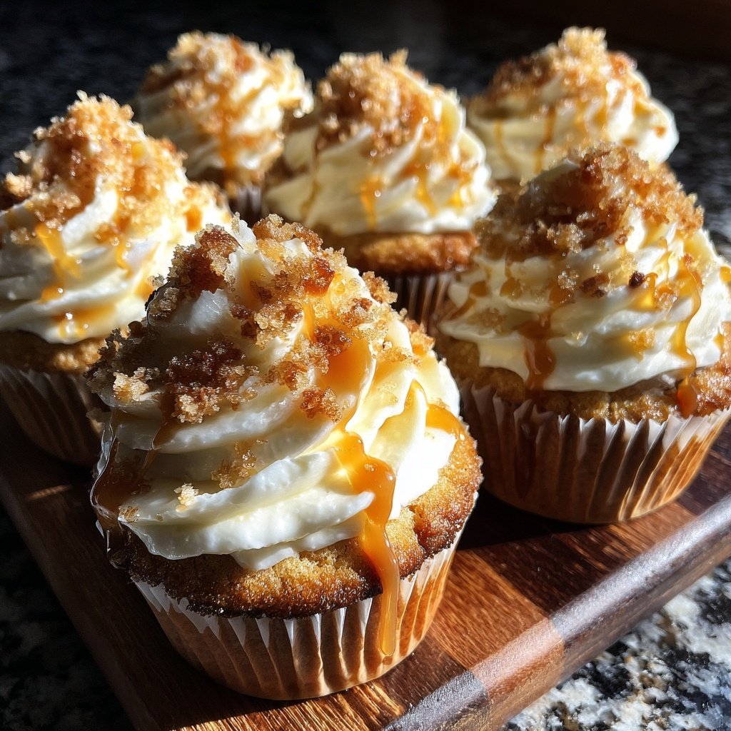 Caramel Maple Apple Cupcakes