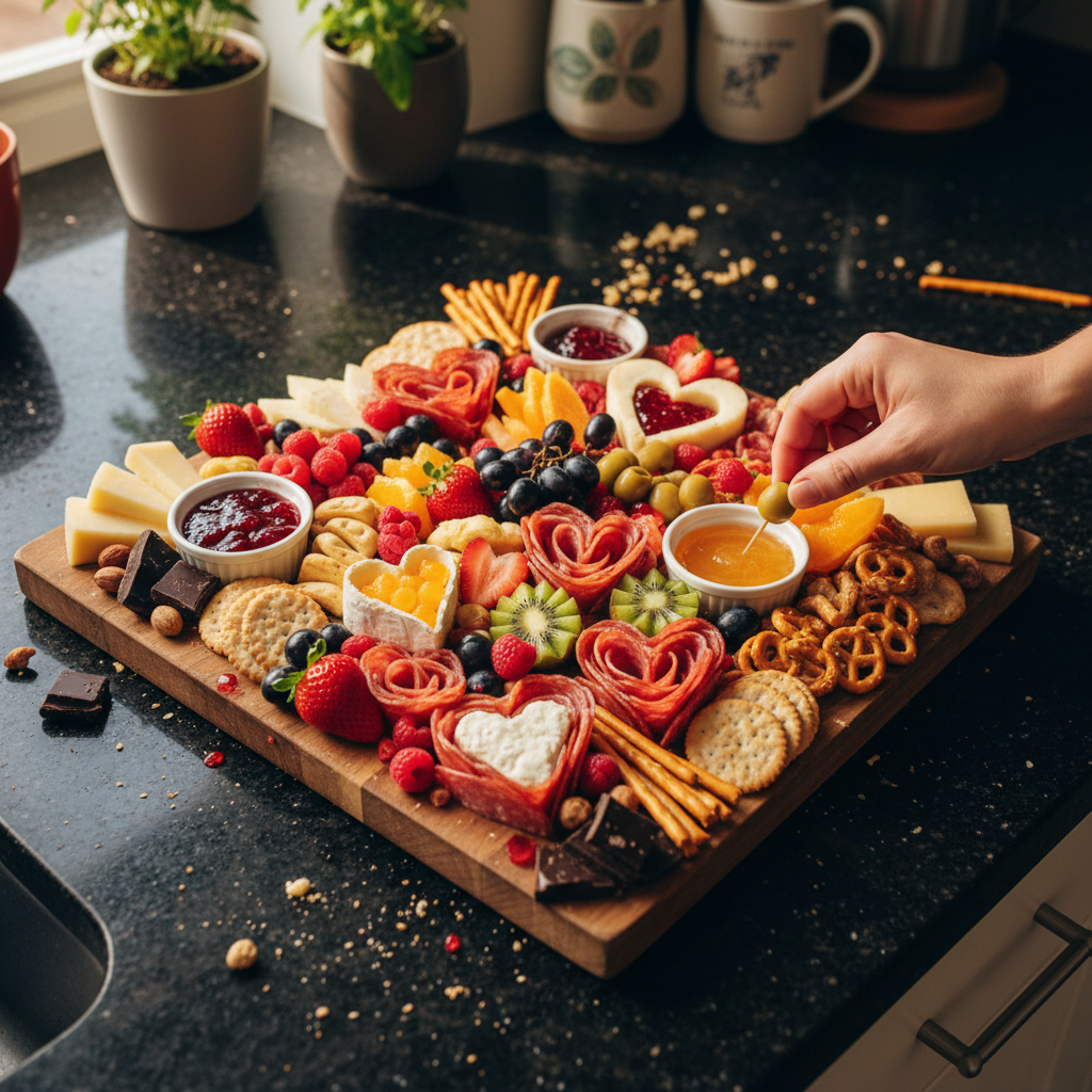 Valentine’s Day Charcuterie Delight