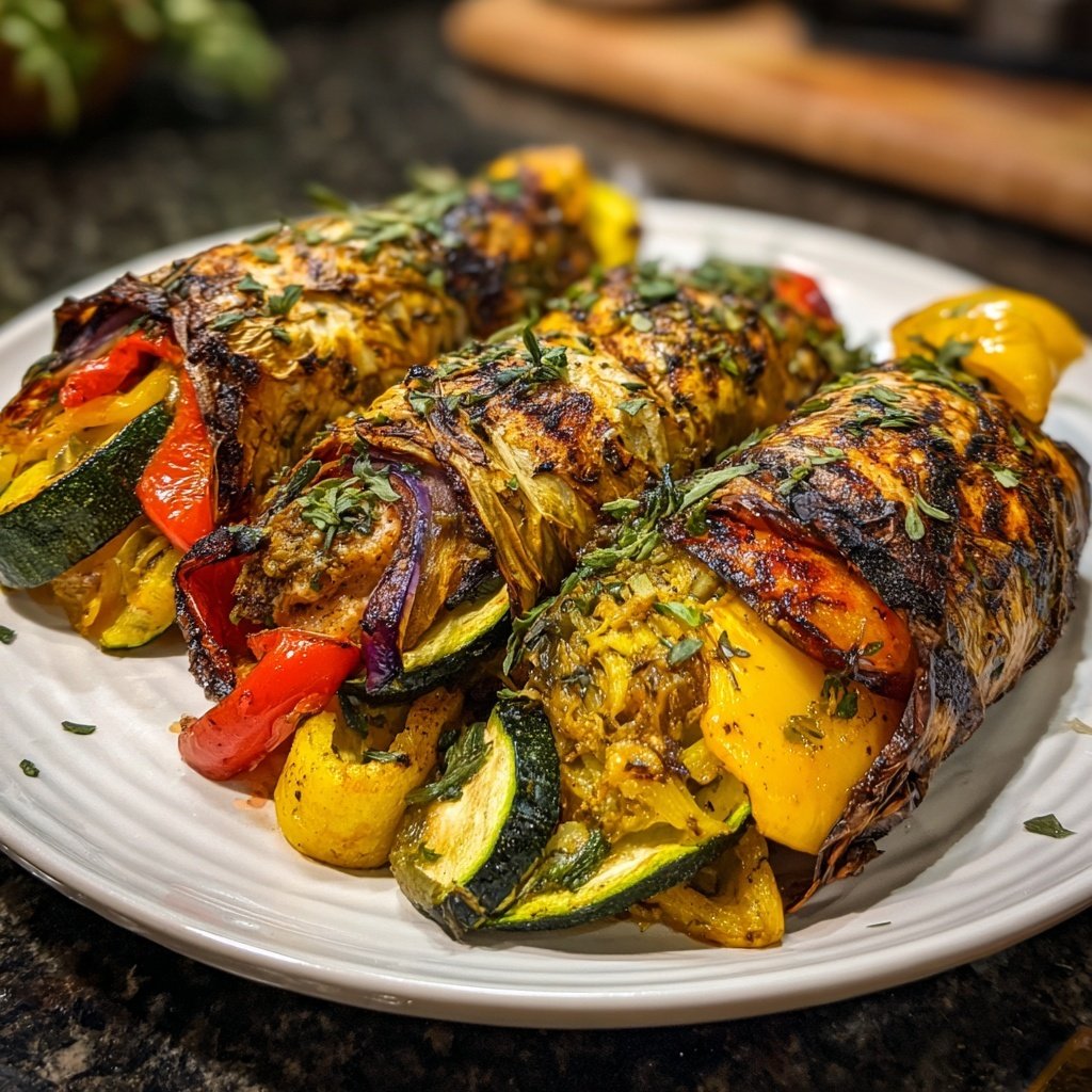 Grilled Fish Vegetable Packets