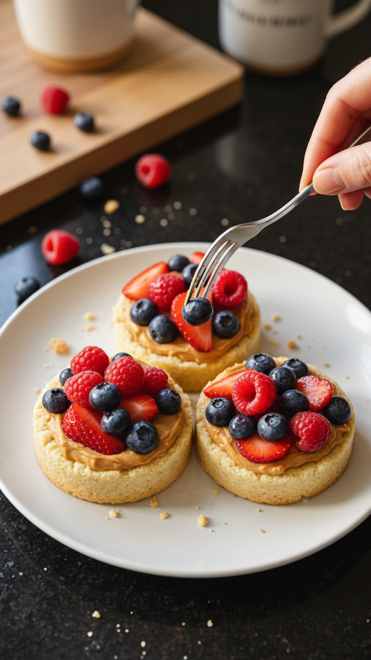 Peanut Butter Berry Tartlets