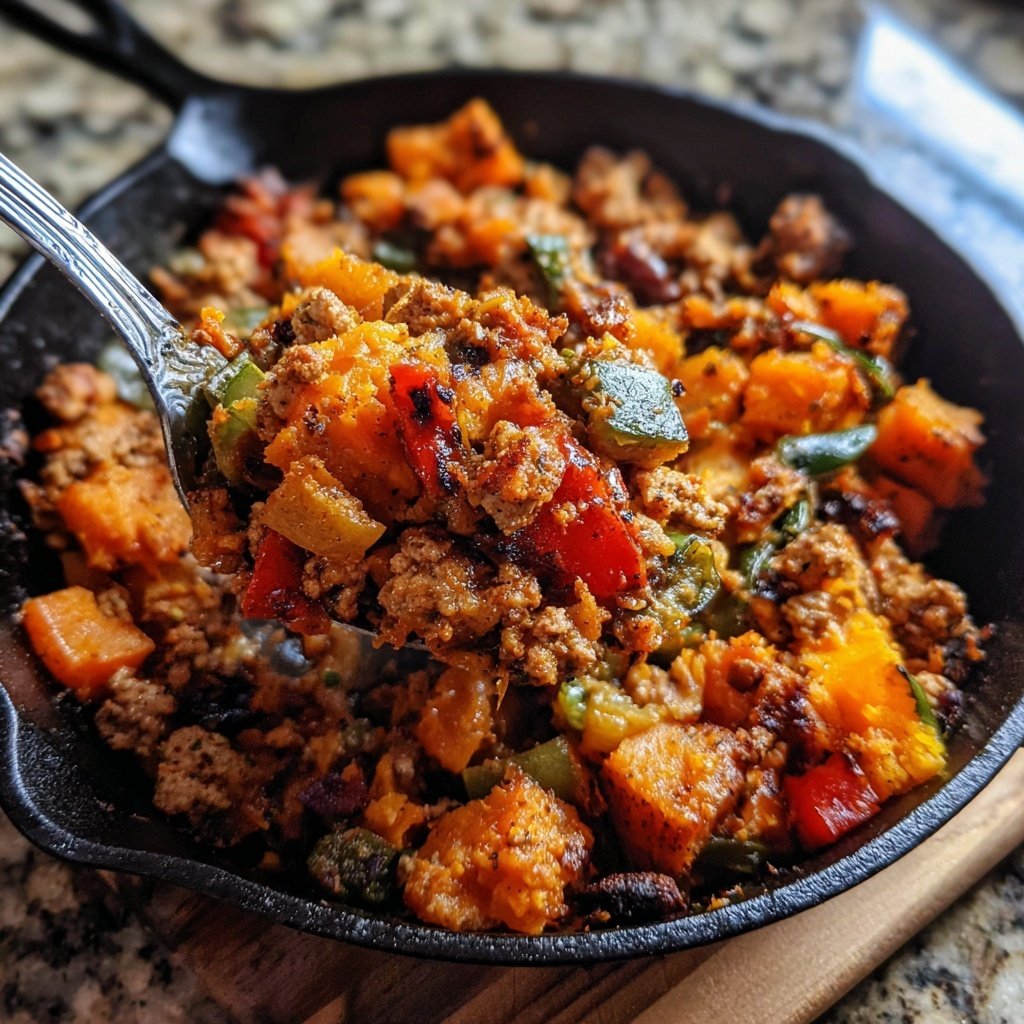Turkey Sweet Potato Skillet
