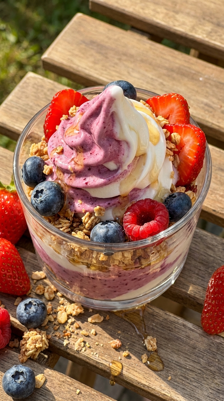 Frozen Yogurt Parfait Delight