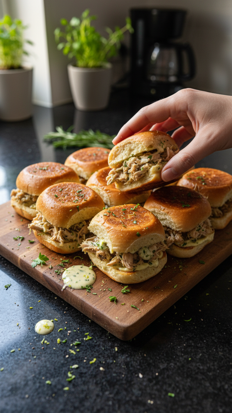Herbed Chicken Sliders with Aioli
