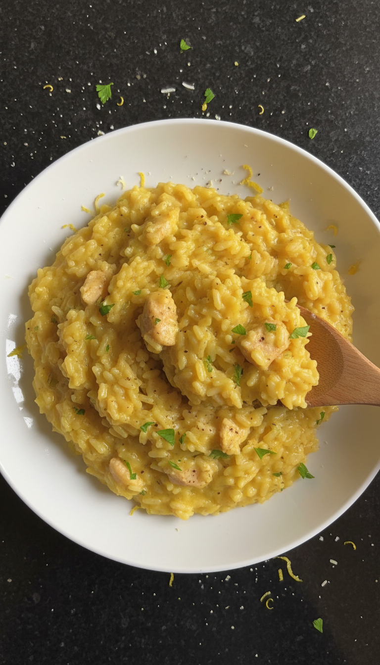Creamy Lemon Chicken Risotto