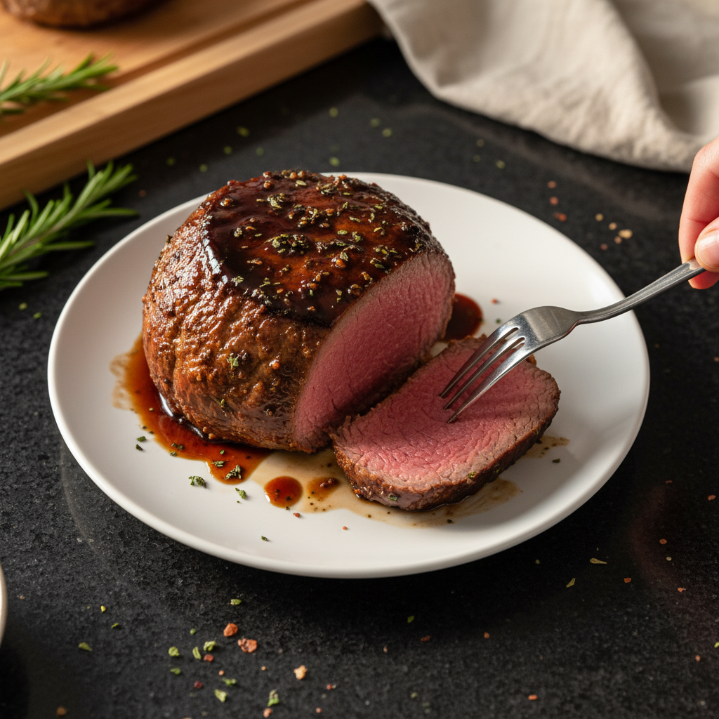Beef Tenderloin with Balsamic Glaze