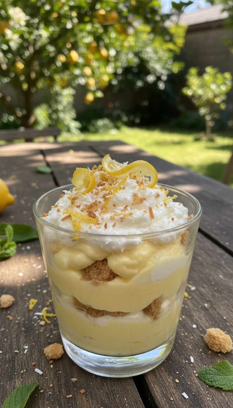 Limoncello and Coconut Parfait