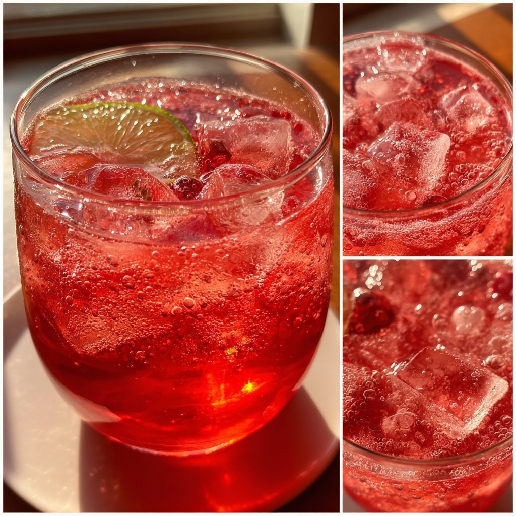 Cranberry Vanilla Frost Fizz