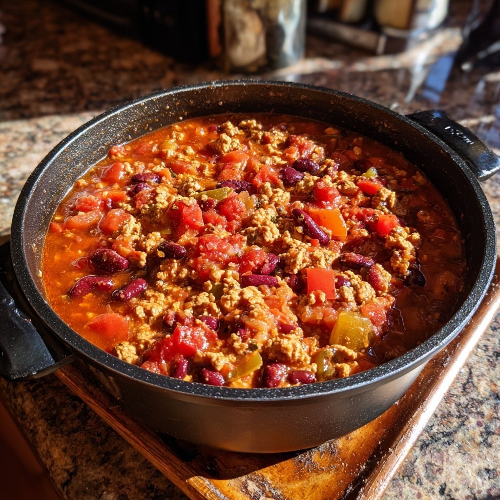 Quick Stovetop Turkey Chili