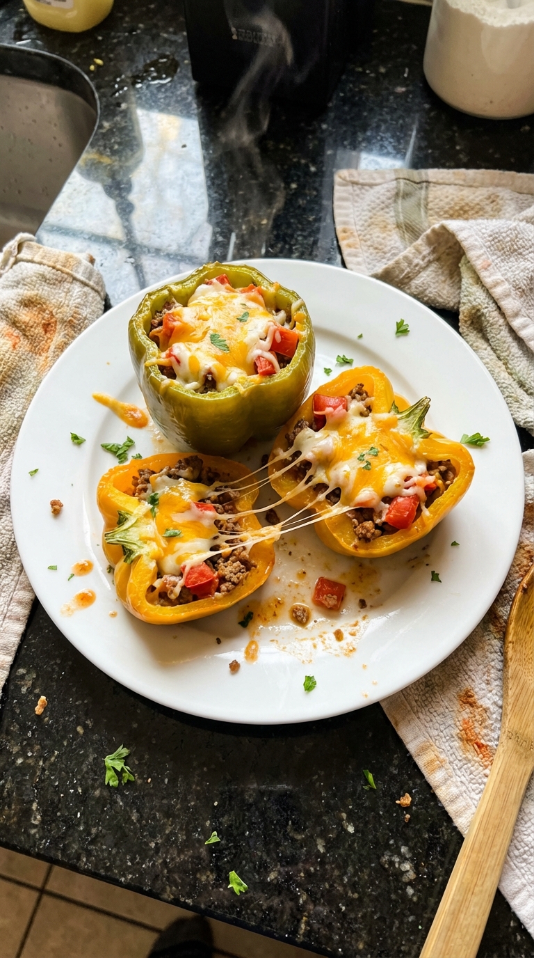 Ground Beef Stuffed Bell Peppers