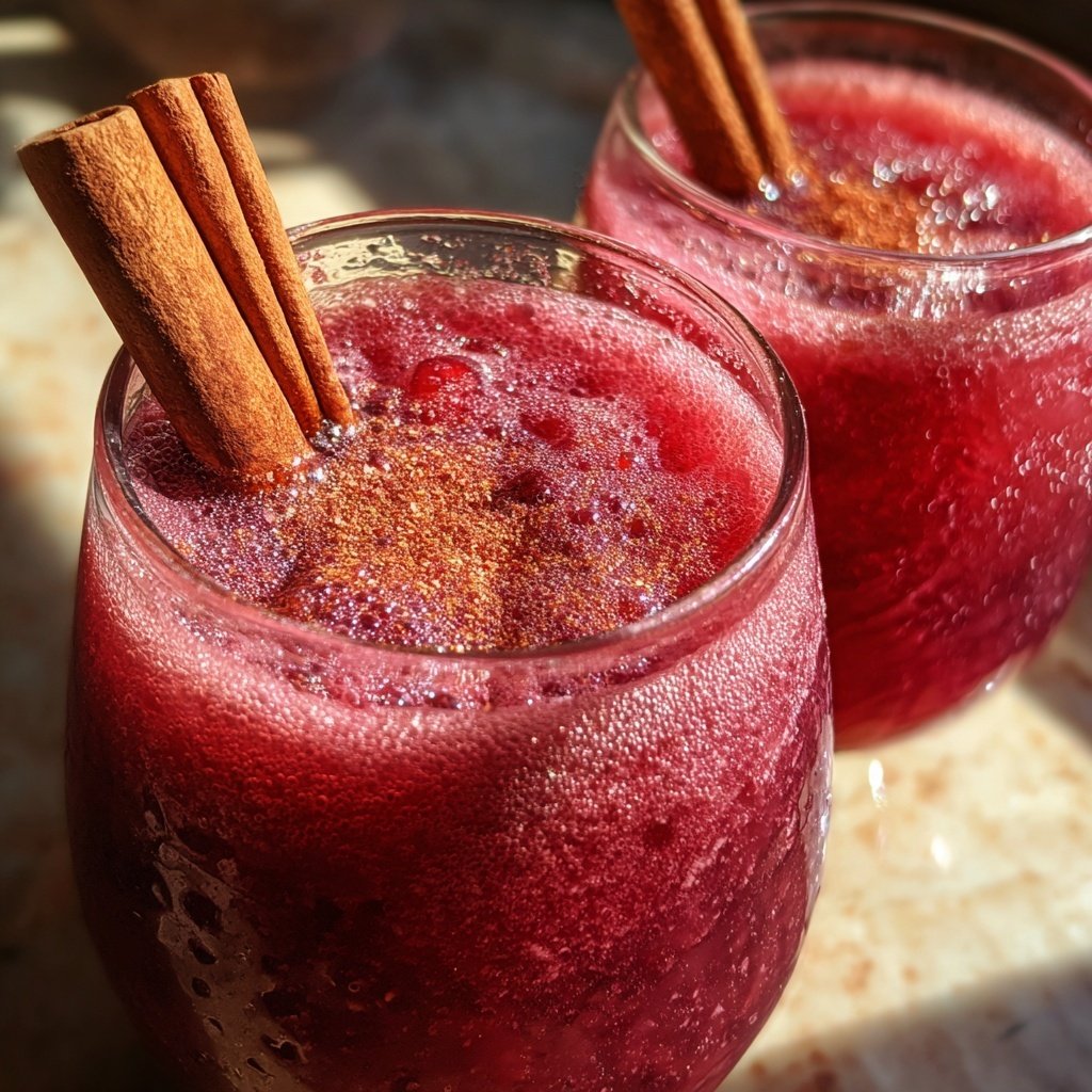 Spiced Pomegranate Cinnamon Cooler