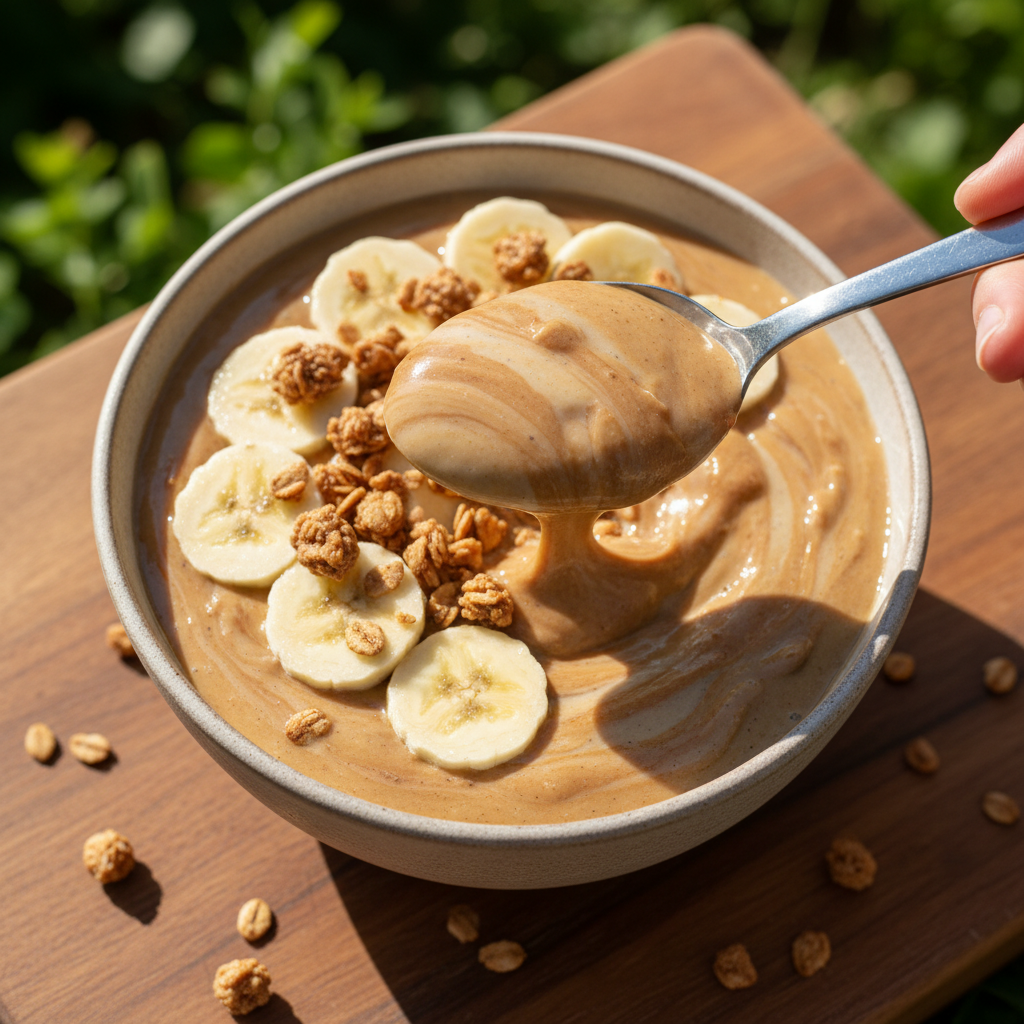 Peanut Butter Banana Smoothie Bowl