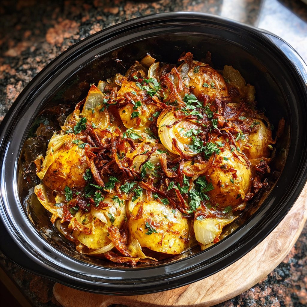 Slow Cooker Onion Boil