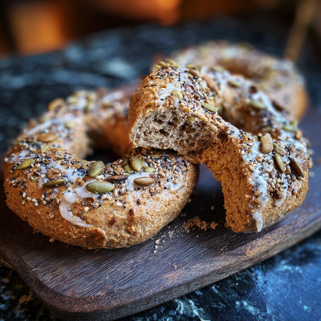 Protein Bagels with Whole Wheat Flour