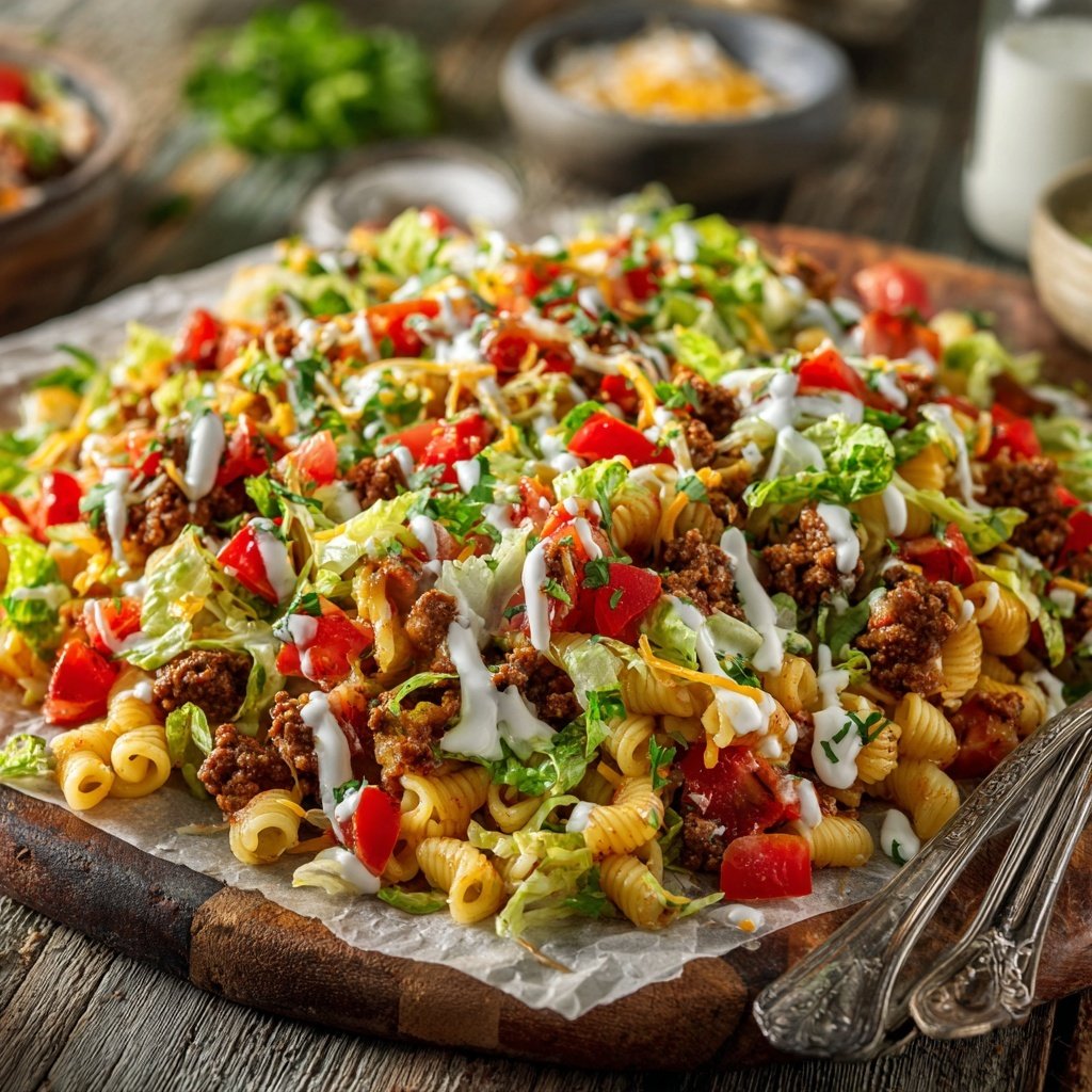 Taco Pasta Salad Extravaganza